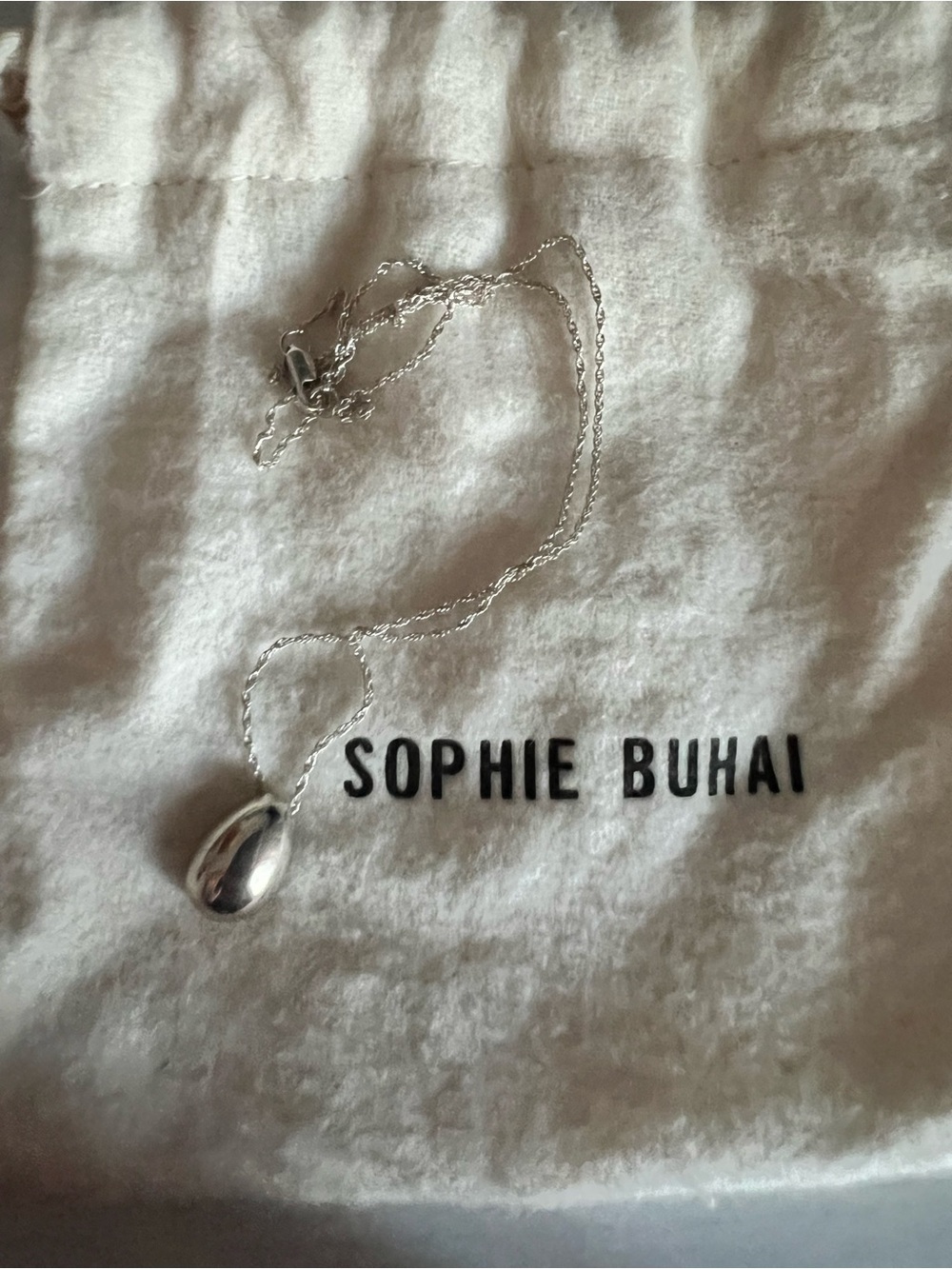 Sophie buhai silver tiny egg pendant
